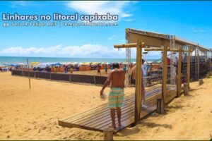 Temporada Verão 2025 em Linhares no litoral capixaba : todas as praias estão próprias para banho