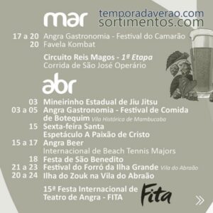 Prefeitura de Angra dos Reis - Calendário de Eventos Turísticos 2022 - temporadaverao.com