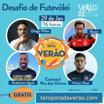 Temporada de Verão em Rio das Ostras -Desafio de Futvolei - Sortimentos Programação Verão