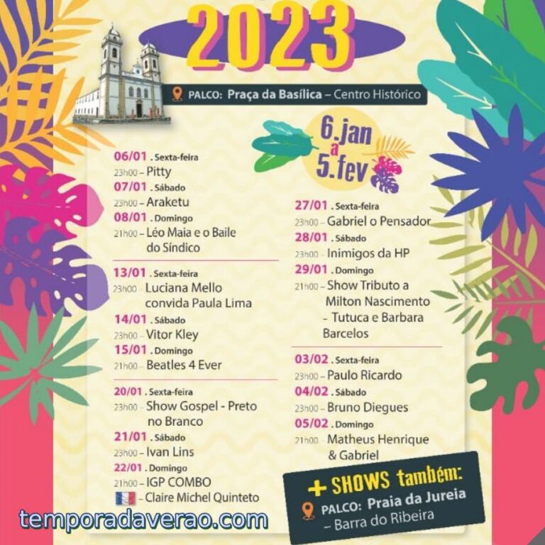 Festival Iguape Verão 2023 Iguape Temporada Verão 2023 no litoral sul paulista Festival Iguape Verão 2023 Iguape Temporada Verão 2023 no litoral sul paulista