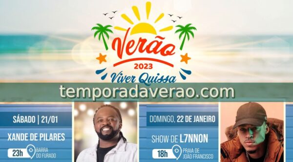 Quissamã Temporada Verão 2023 : shows na Barra do Furado e Praia de João Francisco