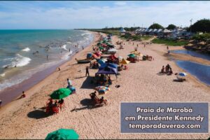 Temporada Verão 2025 na praia de Marobá em Presidente Kennedy, no Espírito Santo