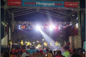 Mongaguá temporada de verão 2026 no litoral paulista : programação de shows na Praça Dudu Samba