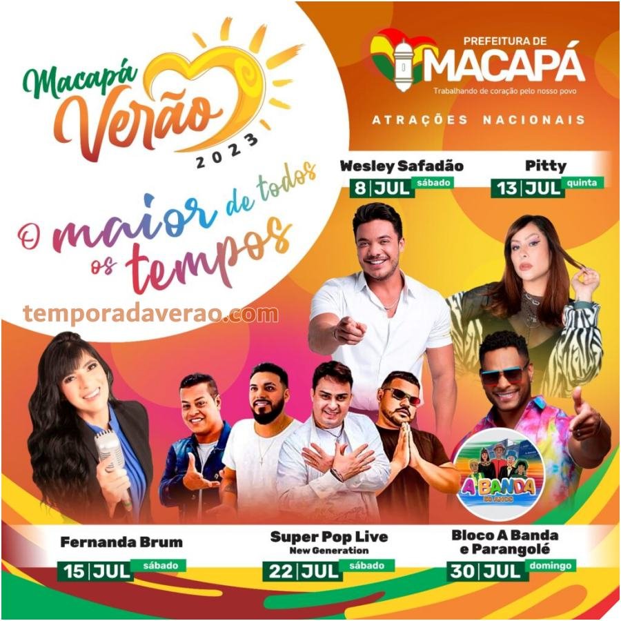 Macapá Verão 2023 - temporadaverao.com