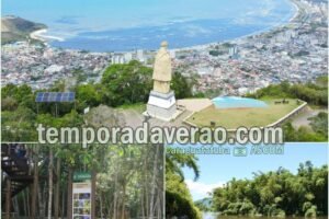 Temporada Verão em Caraguatatuba : visitação no Morro Santo Antônio e Parque Juqueriquerê