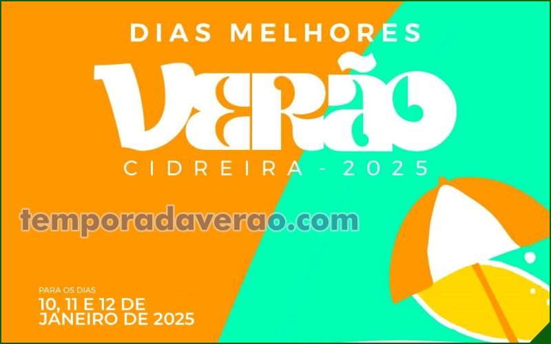 Temporada Verão Cidreira 2025 no litoral gaúcho : programação dos shows gratuitos na Concha Acústica