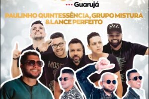 Programação Guarujá seu Amor no Verão : shows nos palcos em Pitangueiras, Perequê e Praça 14 Bis