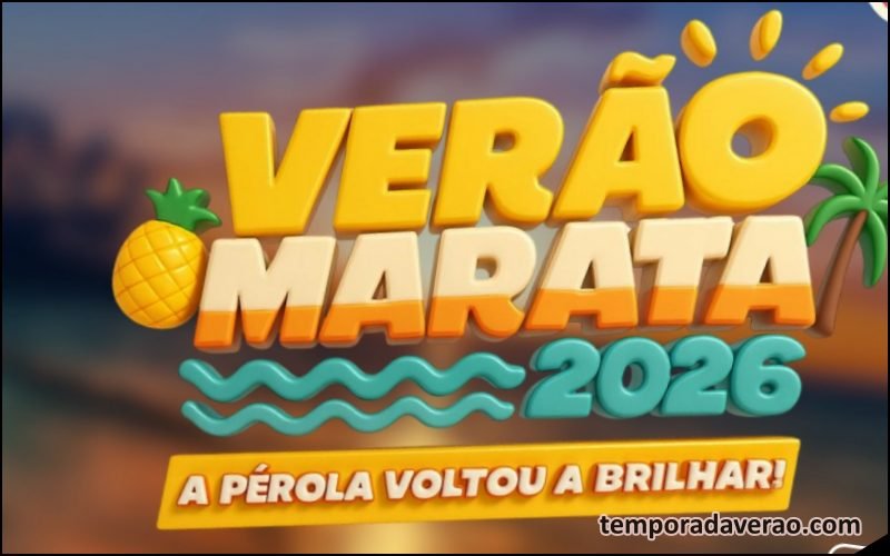 Marataízes Verão 2026 no litoral Capixaba : programação de shows e esportiva na Praia Central - temporadaverao.com