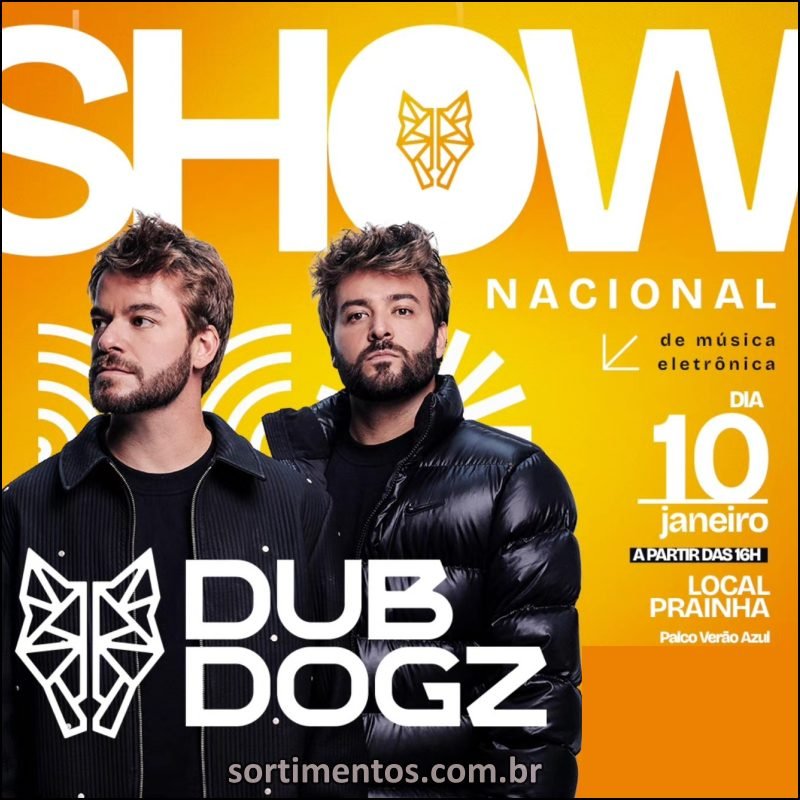 Temporada Verão 2026 em São Francisco do Sul : show Dubdogz na Prainha - temporadaverao.com