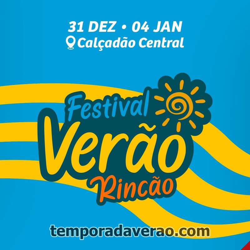 Shows no Festival de Verão Rincão 2026 no litoral catarinense - temporadaverao.com