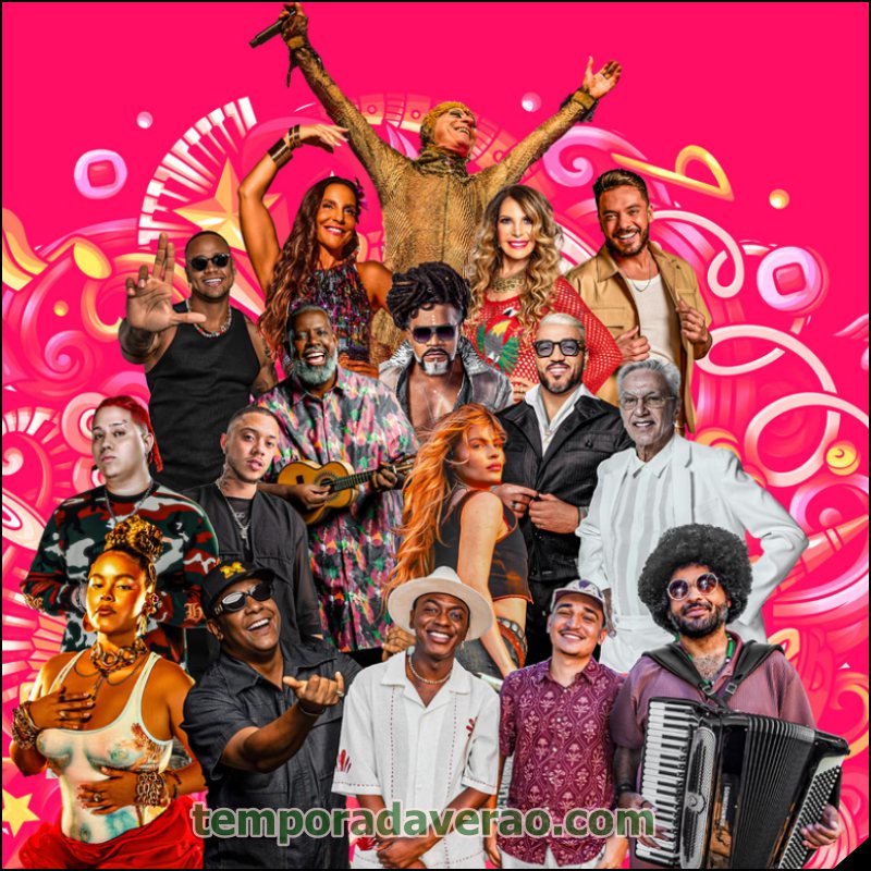 Shows no Verão 2026 de Salvador - programação musical na temporada de verão 2026 em Salvador